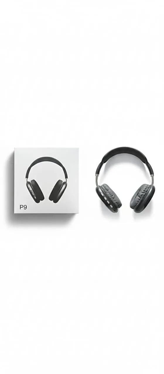 Black headphones Bluetooth with 5 Active Noise Collection