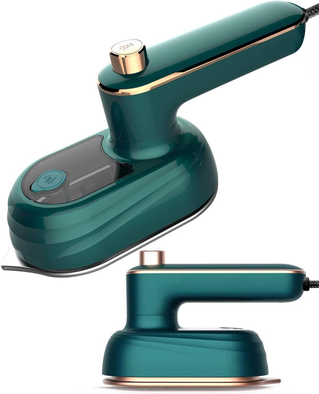 Green Steam Iron with Digital Control & Stainless Steel