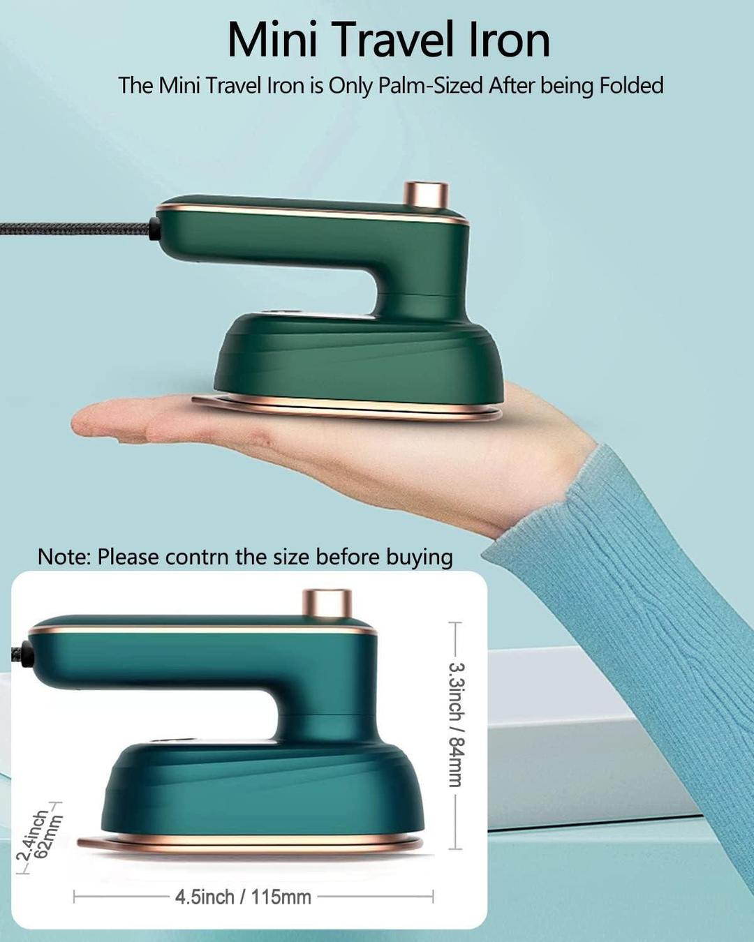 Green Steam Iron with Digital Control & Stainless Steel
