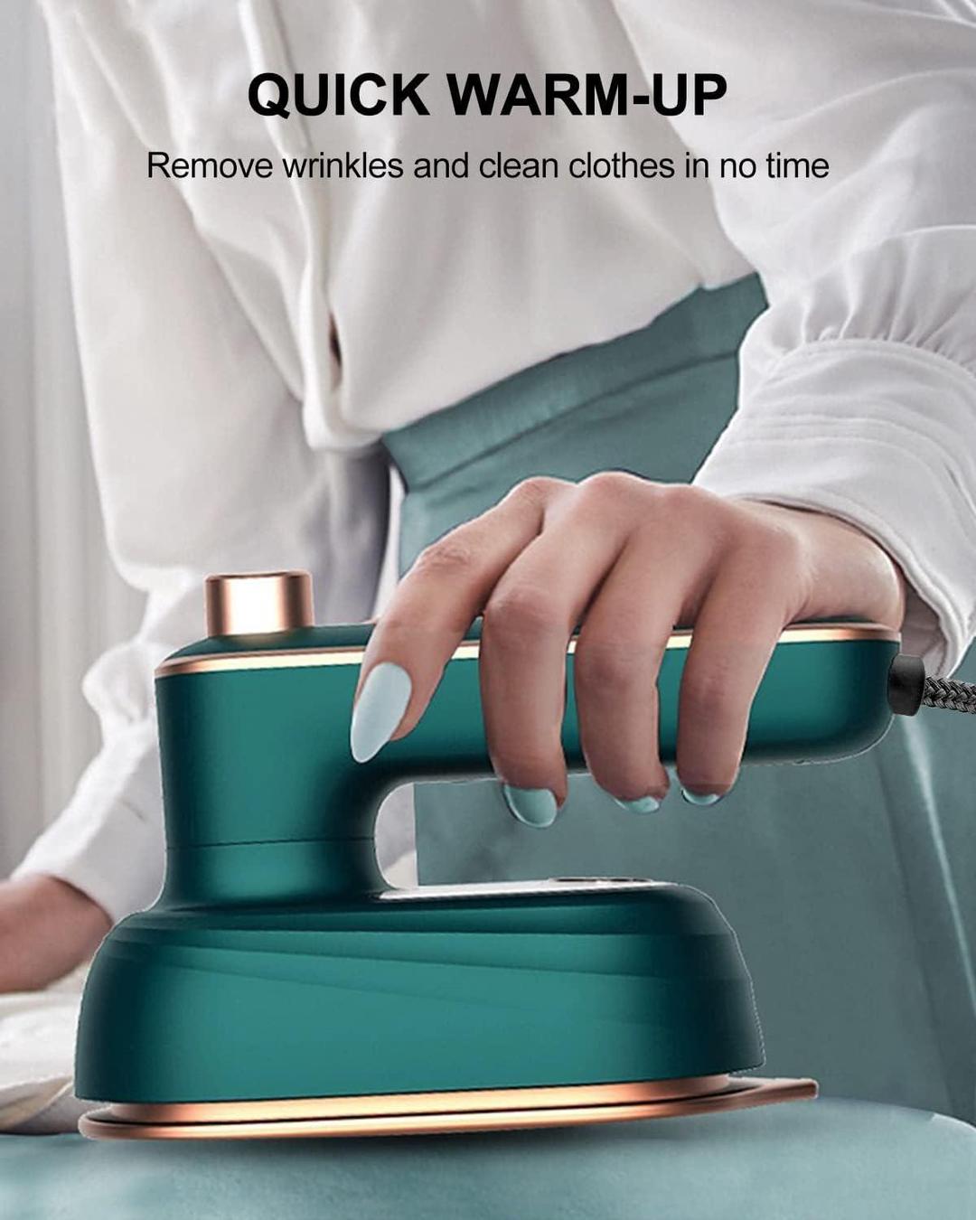 Green Steam Iron with Digital Control & Stainless Steel