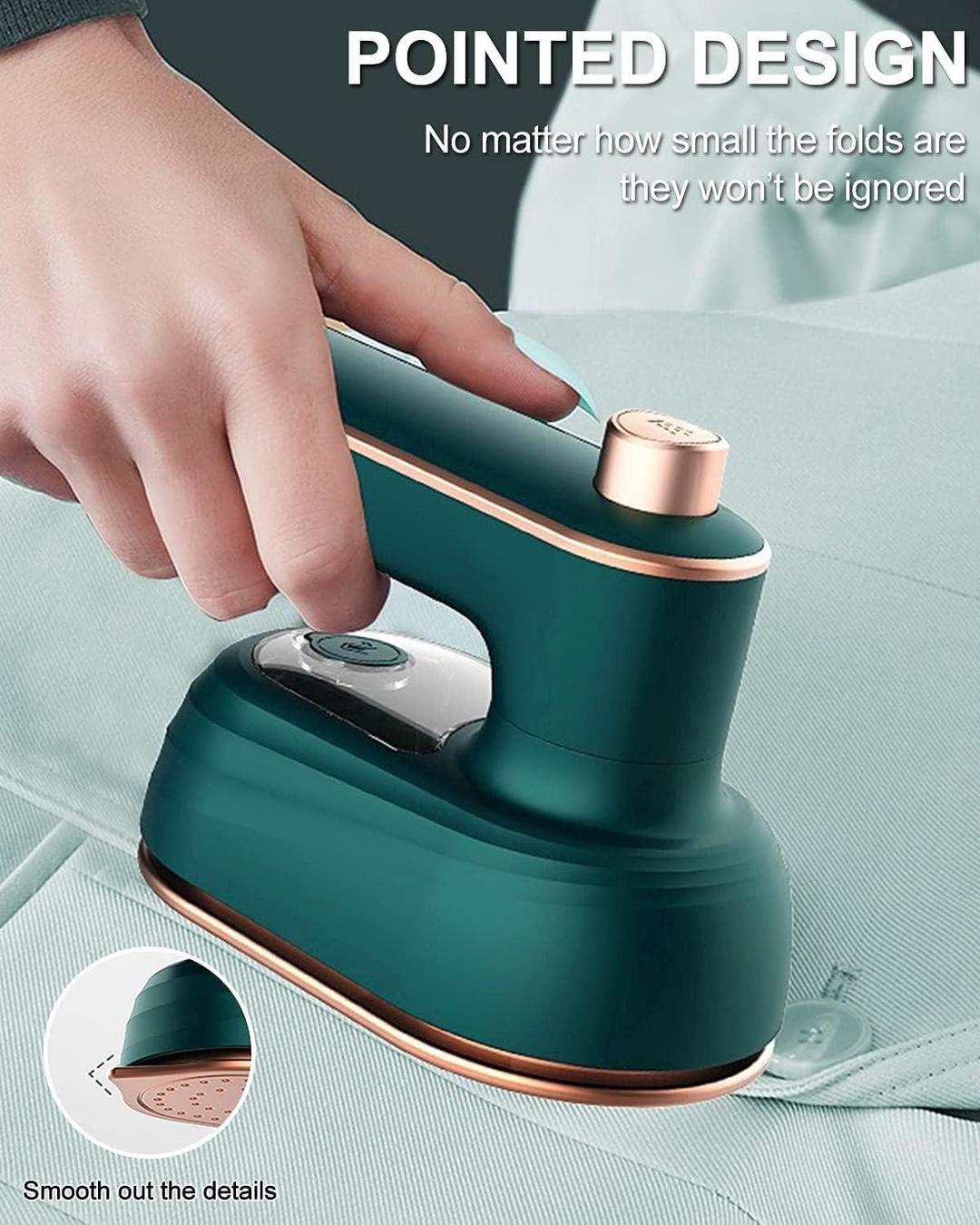 Green Steam Iron with Digital Control & Stainless Steel