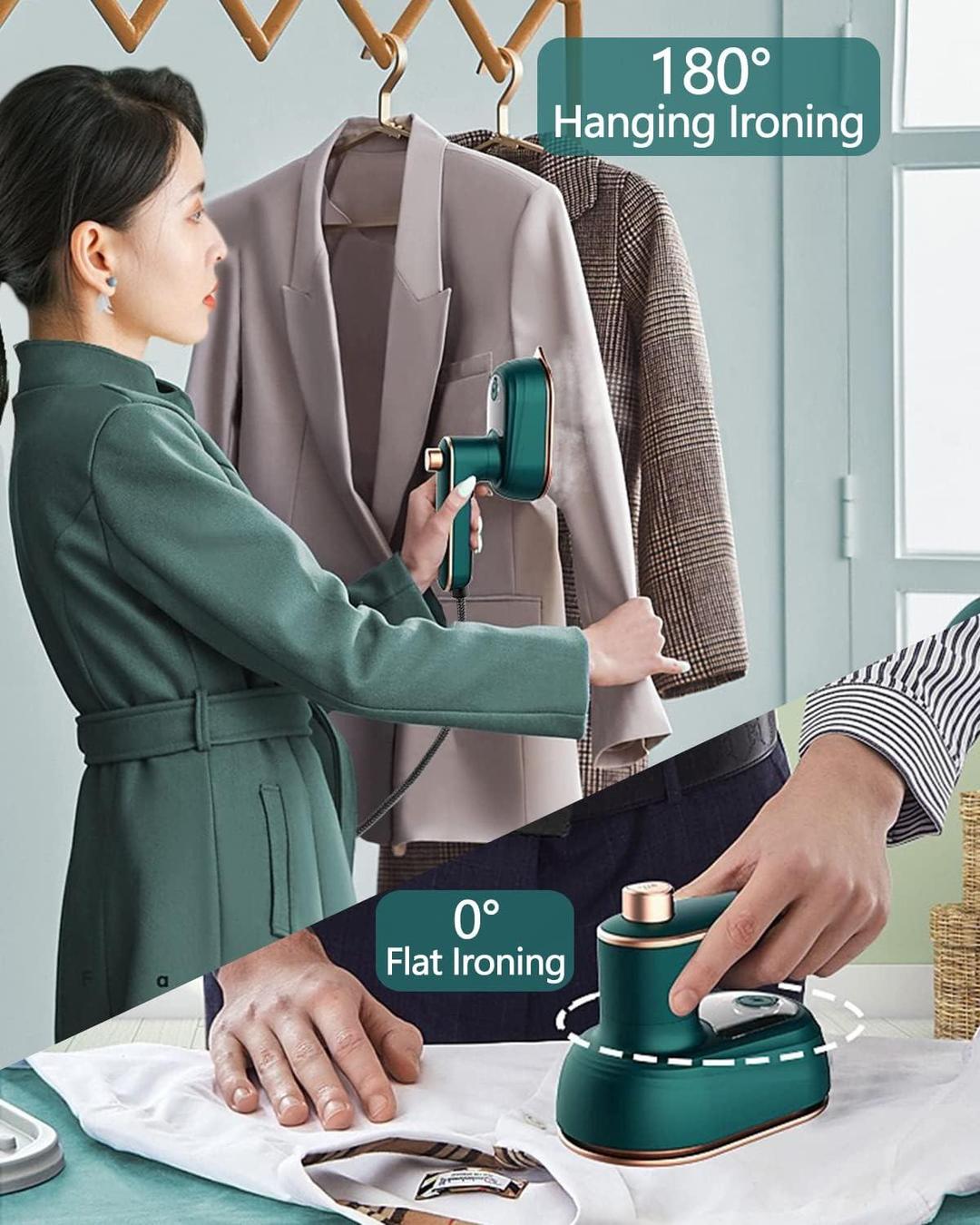 Green Steam Iron with Digital Control & Stainless Steel