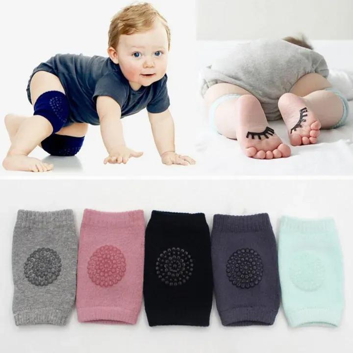 Baby Knee Pads Non-Slip Cotton 6 Colors