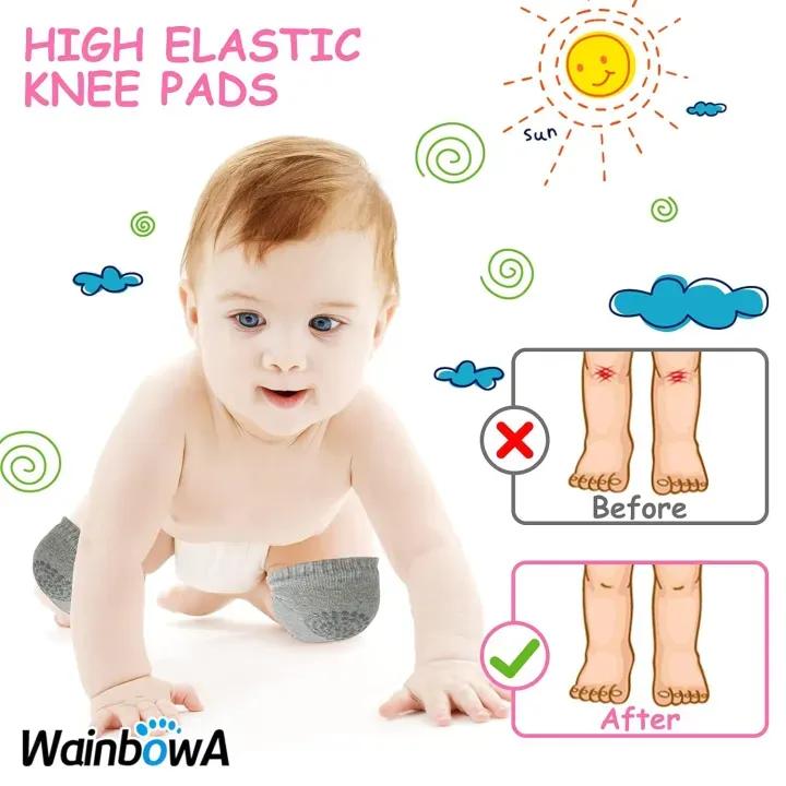 Baby Knee Pads Non-Slip Cotton 6 Colors