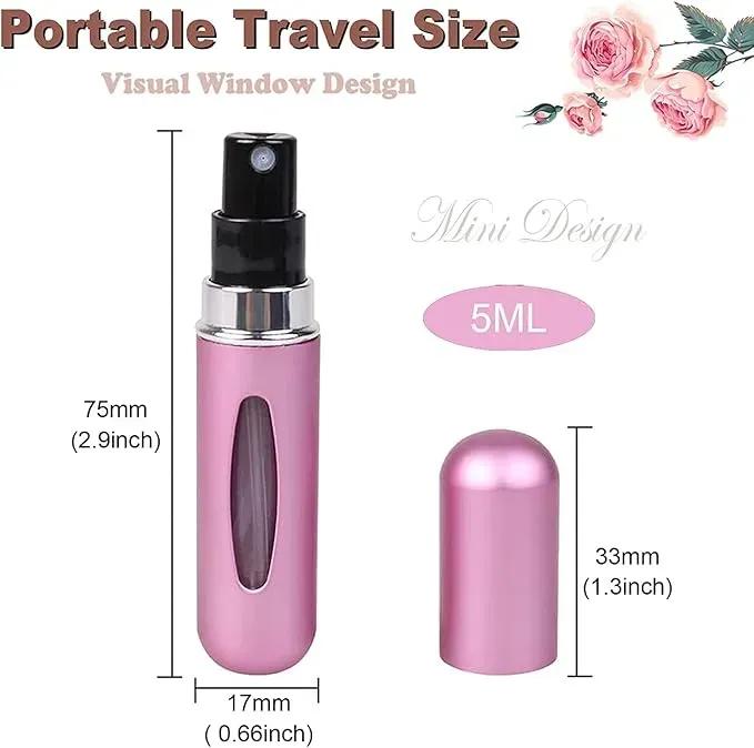 Reusable Metal Perfume Refiller 5ML Multicolor Travel Friendly