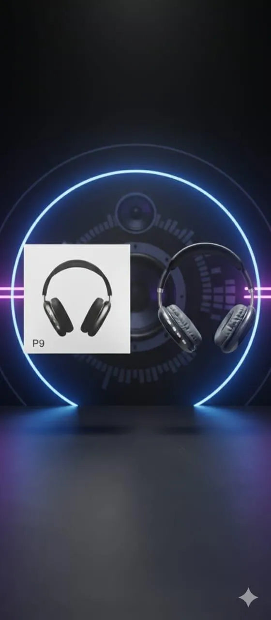 Black headphones Bluetooth with 5 Active Noise Collection