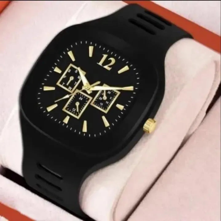 Men’s Black Plastic Analog watch Light Weight casual wear