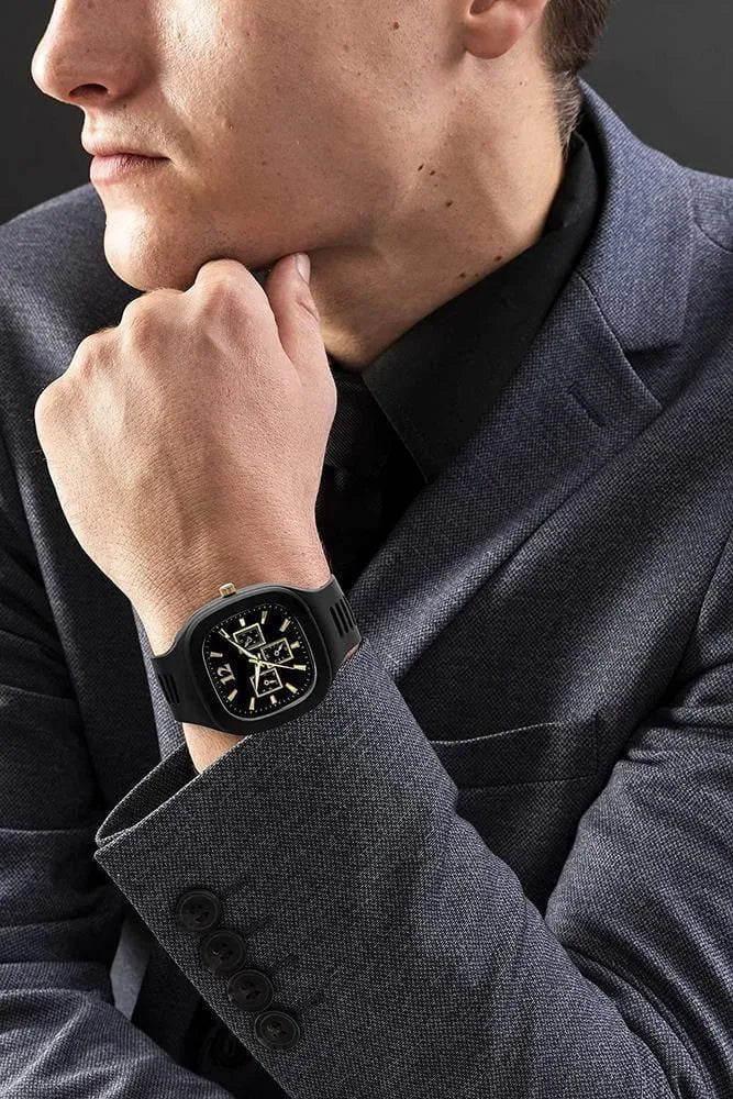 Men’s Black Plastic Analog watch Light Weight casual wear